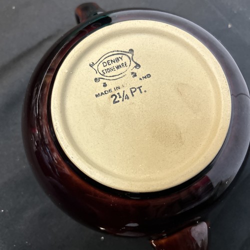 Denby Homestead Brown/Blue 2 1/4 Pint Teapot  - Picture 4 of 4