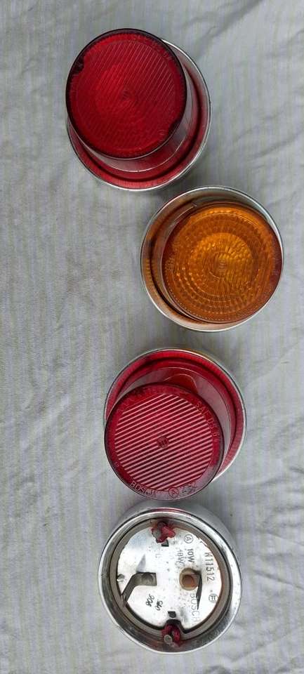 Nsu Prinz Rear Tail Lights Bosch K11512 K11514 Lens Unit TT indicator hella - Image 4 of 4
