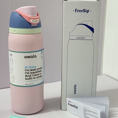 24/32Oz Owala FreeSip isolierte Edelstahl-Trinkflasche mit Strohhalm Thermal- - Bild 2 von 21