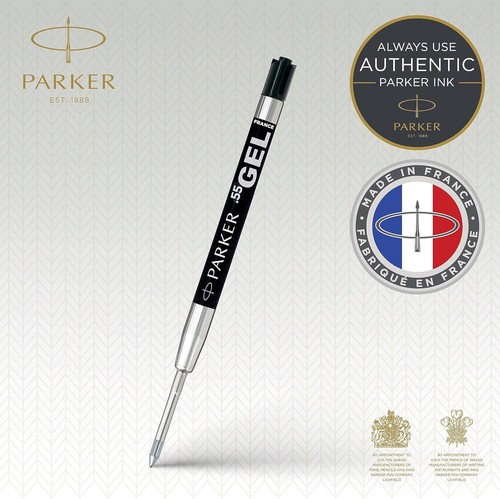 Parker Gel Refill Fine Tip (0.5mm) Black QUINK Ink 1 Count fine nib pack o - Picture 5 of 6