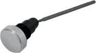 Drag Specialties 0710-0153 Chrome Peaked Oil Dipstick for Harley FXD Dyna 06-17