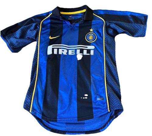 NIKE INTER MILAN INTERNAZIONALE ITALY 2002/2003 FOOTBALL JERSEY youth M