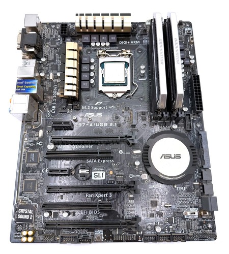 ASUS Z97-A USB 3.1 ATX Mainboard & CPU Combo Core i7-4790K + 16GB RAM *getestet* - Bild 1 von 3