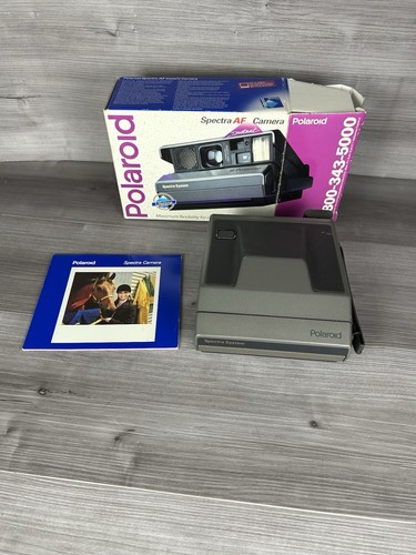 Polaroid Spectra AF Instant Film Camera Vintage Original Box W/ Manual - Picture 6 of 9