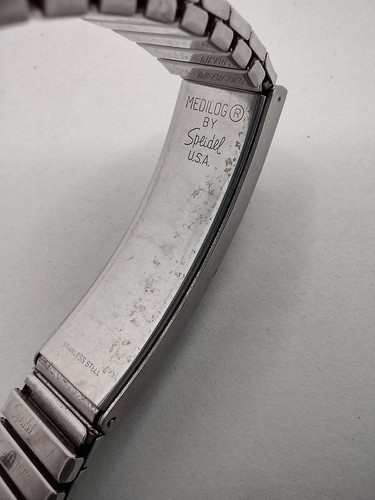Vintage Medical Alert Stretch Bracelet Small With Compartment Stainless Steel - Picture 6 of 6