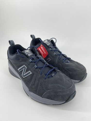 New Balance Schuhe Sneaker Herren 11,5 4E Weite 608V5 Walking Comfort Wildleder grau