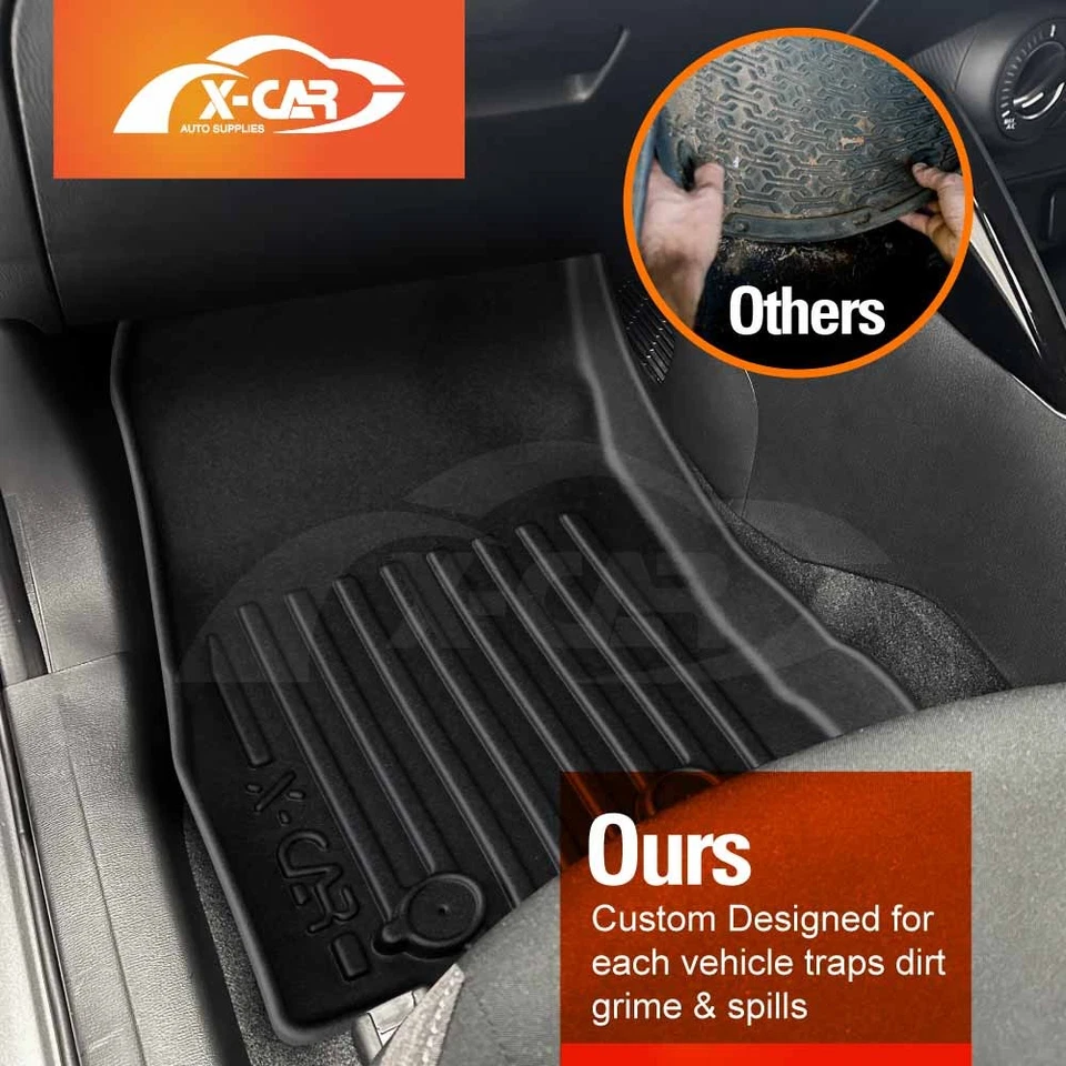 Floor Mats Boot Liner for Mazda 2 DL Series Sedan 2014-Onwards Cargo Car Trunk - image 2 of 4