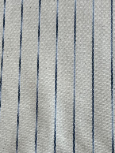 3.9Yds 5th Avenue Designs Fabric Blue White Stripe VTG 1988 Upholstery Covgard - Picture 2 of 22