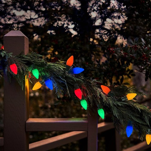 C9 LED Christmas Lights Outdoor, 25Ft Multicolor with 25 LED Colored Bulbs, V... - Picture 5 of 7