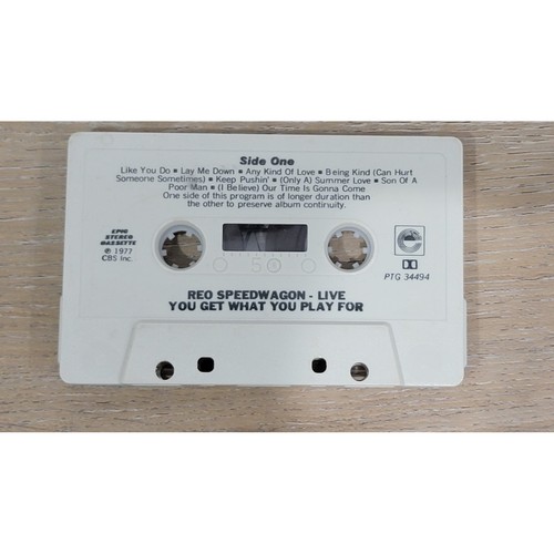 Reo Speedwagon Live Cassette Tape: You Get What You Play For - Picture 5 of 6
