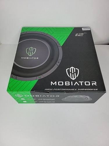 Subwoofer Mobiator MB-DS122 negro verde 12 pulgadas alto rendimiento - Imagen 1 de 4