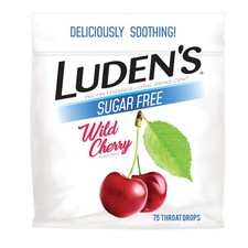 Luden's Sore Throat Drops, For Minor Sore Throat Relief, Sugar Free Wild Cher...