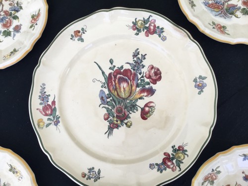 Antique Rouen Villeroy & Boch Set of 7" + 10" Old Strasburg V&B Cake Plate Set - Picture 2 of 9