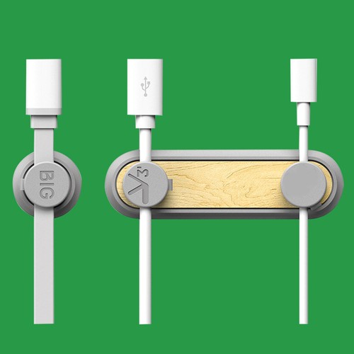 Wood Grain Solid Wire Clip Cord Management Magnetic Cable Organizer - 第 4/11 張圖片