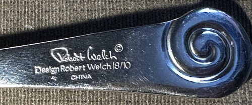 AMMONITE Robert Welch 8 Pc. SET Serving Fork Spoons Knives 18/10 - Picture 7 of 9