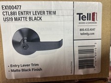 Tell Commercial Cortland Lever - Exit Device  Tell EX100477 MATTE BLACK