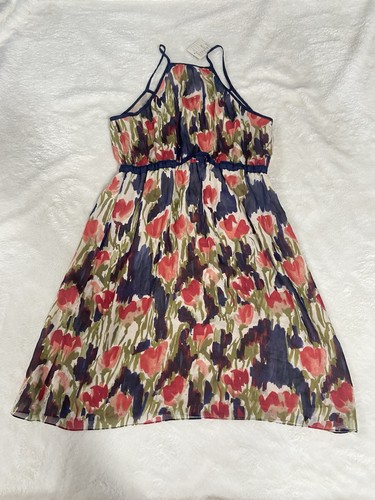 Moulinette Soeurs Damen Größe 6 Blumenmuster Seide Vetements Anthropologie gefüttert Kleid - Bild 4 von 6