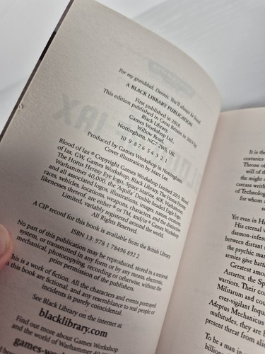 Warhammer 40k Blood of Iax Paperback 2019 Black Library First Edition MacNiven - Imagen 6 de 7
