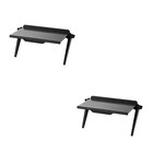  2 Count Computer Stands for Monitors Display Shelf Storage TV Mounting