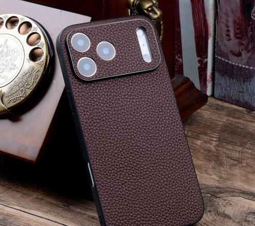 Echt Leder Ultra Slim Case Backcover f iPhone 17 /17 Pro/17 Pro Max/17 Air - Bild 24 von 32