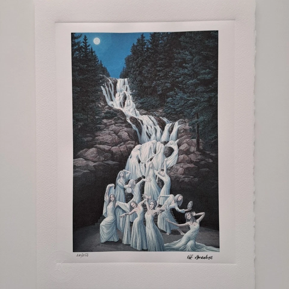 Firmada por Rob Gonsalves - Baile acuático - Litografía coleccionable Foto 2 de 4