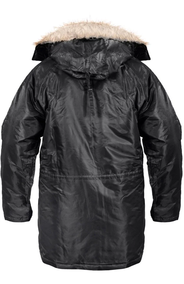 Chaqueta Parka de Snorkel Militar Clima Frío N-3B Abrigo de Invierno Largo Aislado N3B Foto 3 de 3