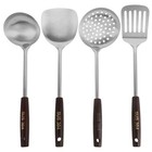  4 Pcs Küchenuntensielen Pfannkuchen-pfannenwender Kochgerät Wok-Pinsel