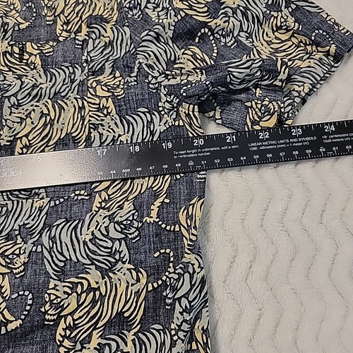 Roark Revival Button Up Shirt Size Medium Tiger Reverse Print Short Sleeve - Picture 5 of 8