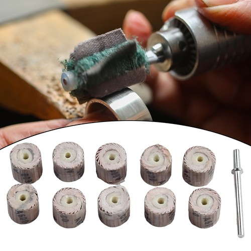 Profi Schleifen 10 Stück 12 mm Fächerschleifpapier Set Körnung - Bild 7 von 60