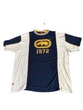 Vtg Mark Ecko Unltd Shirt Mens Blue Rhino Logo Streetwear 90s Y2K size 3XB