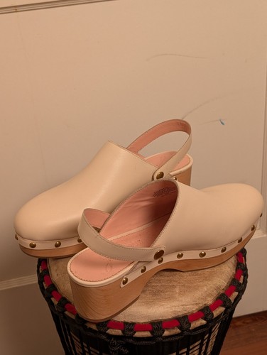 J.Crew wandelbare Leder Clogs - beige Größe 10 - Bild 14 von 20