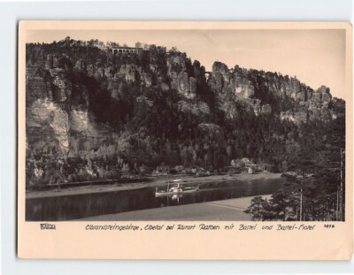 Postcard Elbsandsteingebirge, Elbetal bei Kurort Rathen, Germany