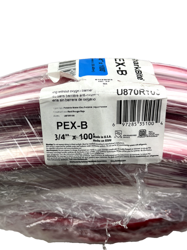 Shark Bite Pex-B 3/4 x 100 Red - Picture 3 of 5