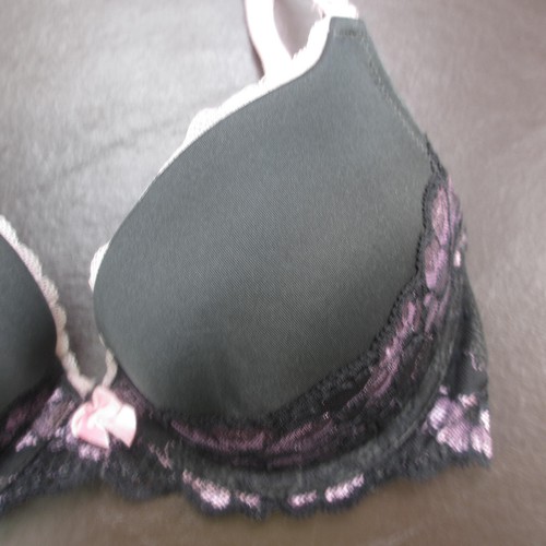 Adore Me Bra 32D Black Lace Padded Underwire Adjustable Clasp Back - Picture 4 of 12