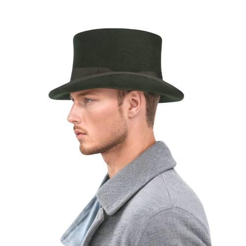Quality Wool felt Top Hats for Men and Women, Classic Wedding Events Costume Hat - Picture 33 of 58