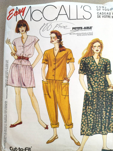 Vintage 1990s McCalls Pattern 0022 Misses Jumpsuits Dress Plus Sizes 16 18 20 - Picture 1 of 2