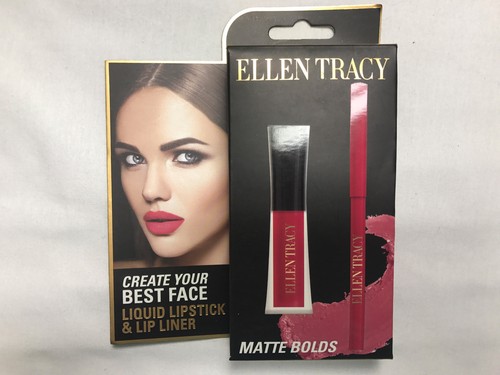 ELLEN TRACY DUO LIQUID LIPSTICK & LIP LINER OR LIPGLOSS $ LIPSTICK CHOOSE COLOR  - Picture 2 of 15