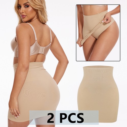 Women Shapewear Slips Tummy Control Thong Underskirt Body Shaper Under Dress US - Picture 16 of 18