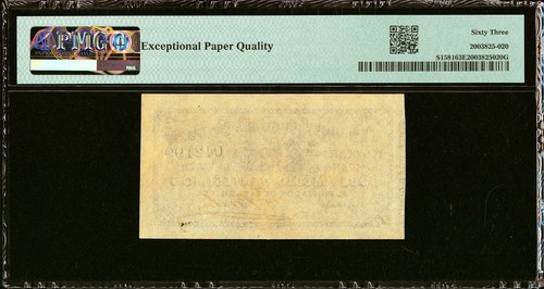 Argentina 12½ Centesimos ND (1868) Pick-S1581 CH UNC PMG 63 EPQ (HIGHEST GRADE) - Picture 3 of 3