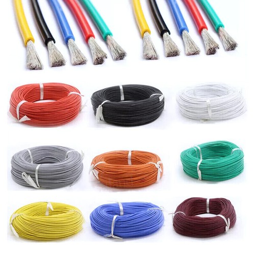 Single Core Stranded Wire Cable 2-30AWG 10 Colors Flexible Silicone Wire Cable - Picture 2 of 12