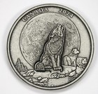 Canada 2024 $30 The Howling Wolf 2Ozt .999 fine Silver Coin
