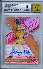 2019 Anthony Volpe Xtra Edition Autos Status Die Cut RED #30 NM-MT 8 /75 Auto 10