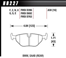 Hawk Performance HB227F.630 HPS Disc Brake Pad