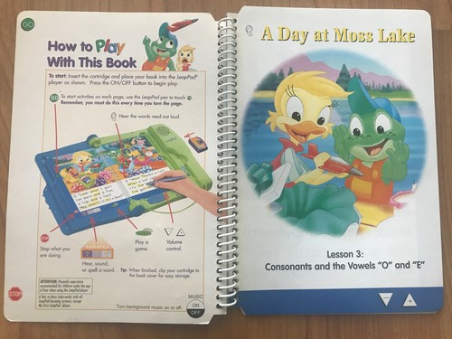 LeapPad Leap 1 Reading A Day at Moss Lake Interactive Book & Cartridge  - Picture 5 of 6
