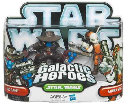 STAR Wars Galactic Heroes cad Bane Aurra Sing Action Figure