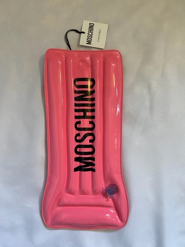 SS23 MOSCHINO Couture Jeremy Scott aufblasbare Matratze Lackleder rosa Clutch - Bild 8 von 14