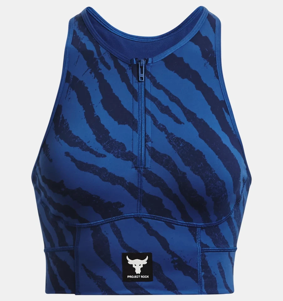 Camiseta sin mangas Under Armour UA Project Rock para mujer XL Meridian cremallera entrenamiento nueva con etiquetas Foto 3 de 4