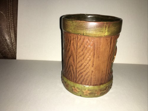Mid Century Modern Sculptural Mug Rustic Studio Art Pottery 1805 - Picture 5 of 10