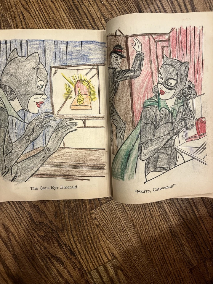 Libro para colorear Whitman 1967 vintage Batman - pocas páginas han sido coloreadas Foto 4 de 4