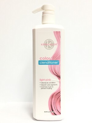 KeraColor Color + Clenditioner - Light Pink, 33.8 oz